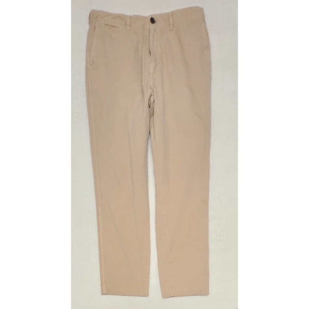 Billy Reid Chino Pant Men's 34x29 Khaki Beige 100% Cotton Casual Golf Business